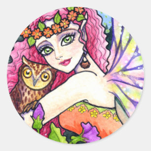 Fairy & Owl Stickers by Ann Howard