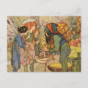 “Fairy Pedlars” by Florence Harrison Postcard