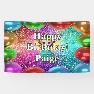 Fairy Personalized character birthday banner