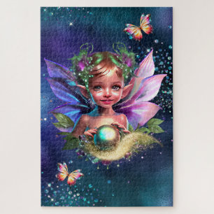Fairy pixie enchanted birthday party theme jigsaw puzzle
