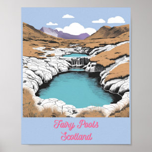 Fairy Pools, Scotland Poster