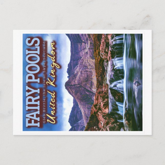 FAIRY POOLS - THE ISLE OF SKYE - SCOTLAND UK POSTCARD (Front)