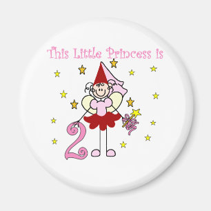 Fairy Princess 2nd Birthday Magnet
