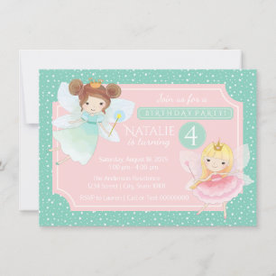 Fairy Princess Birthday Party Invitation