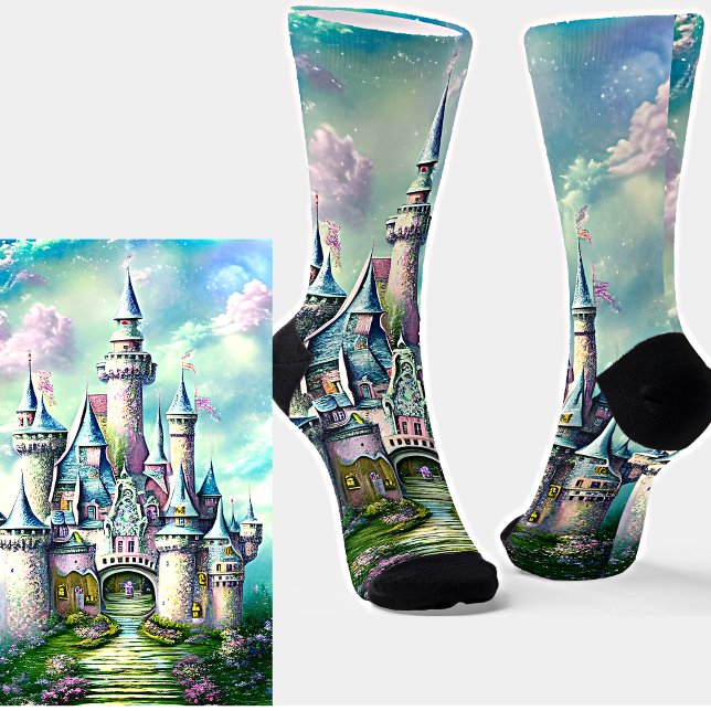 Fairy Princess Castle Socks (Creator Uploaded)