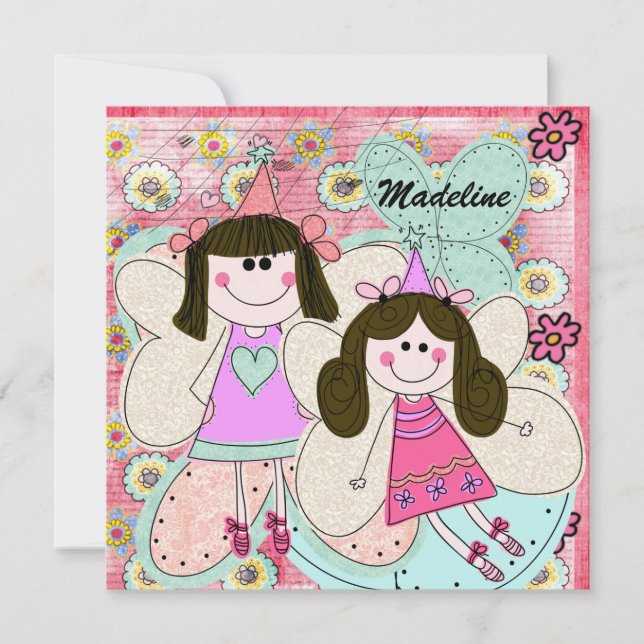 Fairy Princess Customized Birthday Invitation (Front)
