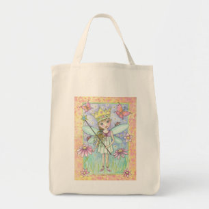 Fairy Princess Grocery Tote Bag by Molly Harrison