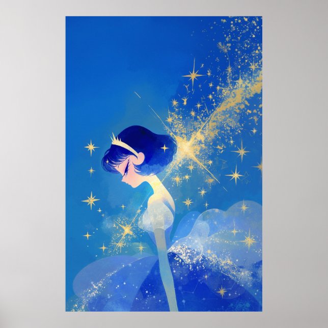 Fairy Princess Minimal Style Print  (Front)
