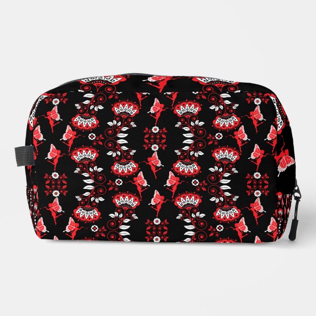 Fairy Princess Pattern Print Dopp Kit (Front)