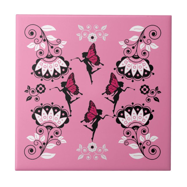 Fairy Princess Pattern Print Tile (Front)