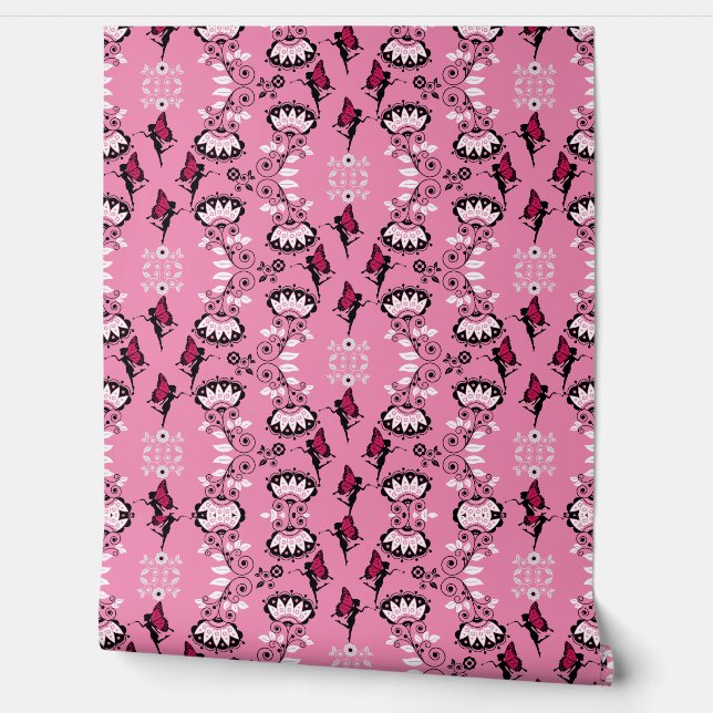 Fairy Princess Pattern Print Wallpaper (Unrolling)