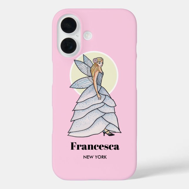 Fairy Princess Petal Dress Fashion Illustration Case-Mate iPhone Case (Back)