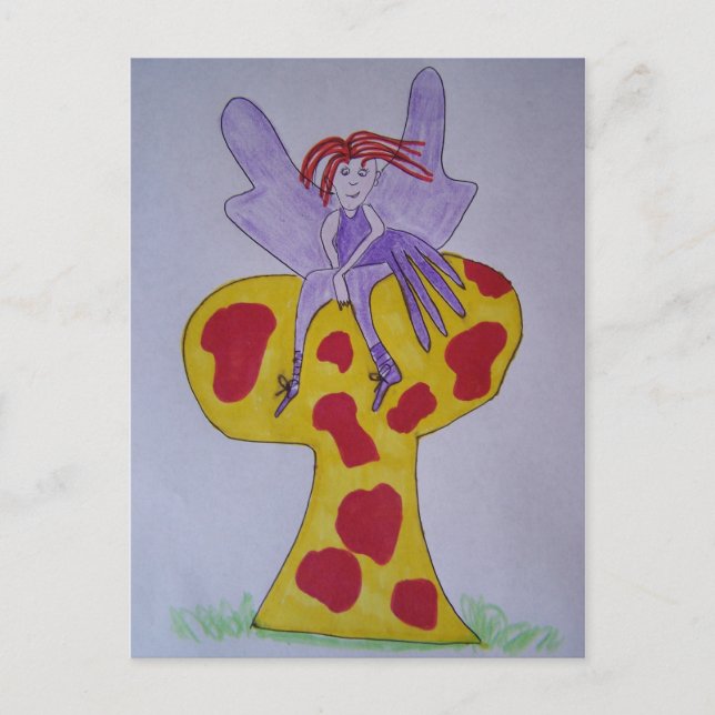 fairy Purple Postcard (Front)