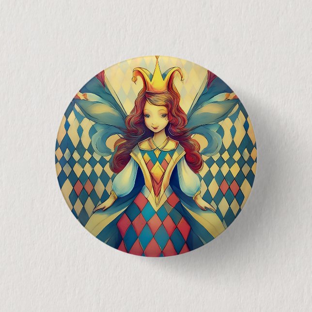 Fairy Queen 1 Inch Round Button (Front)