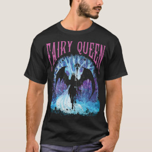 Fairy Queen Grunge Aesthetic Dark Fairycore Goth W T-Shirt
