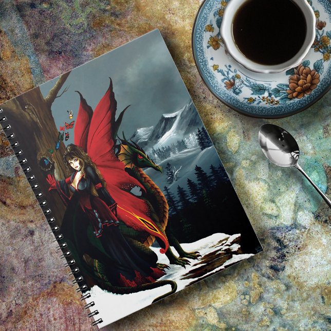 Fairy Red Dragon Fantasy Spring Notebook (Creator Uploaded)
