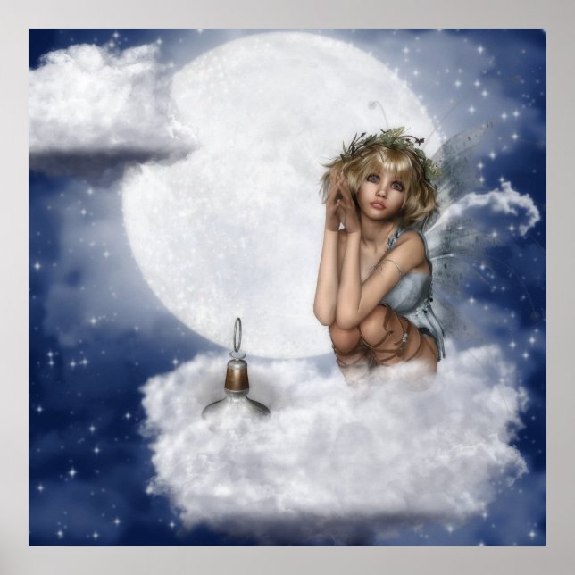 Fairy Rest on a Cloud Poster (Front)