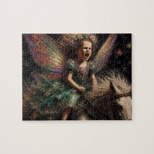 Fairy Riding Her Pony Jigsaw Puzzle
