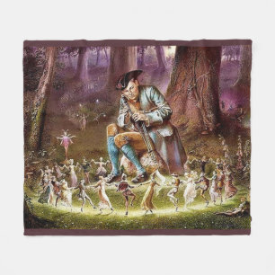 Fairy Ring Dance Celebration Cozy Fleece Blanket