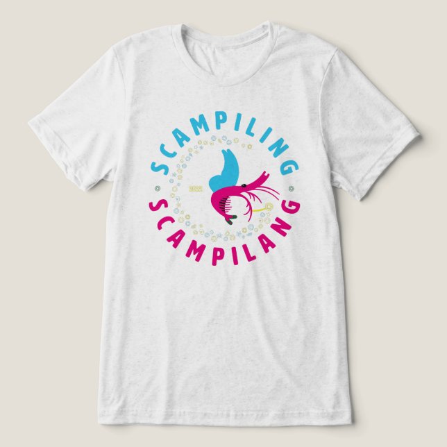 Fairy scampi Tri-Blend shirt (Design Front)