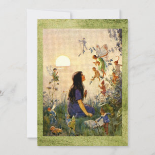 Fairy Secrets - Antique Greeting Card