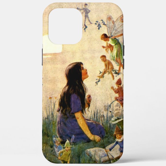 Fairy Secrets - Antique Postcard Case-Mate iPhone Case (Back)