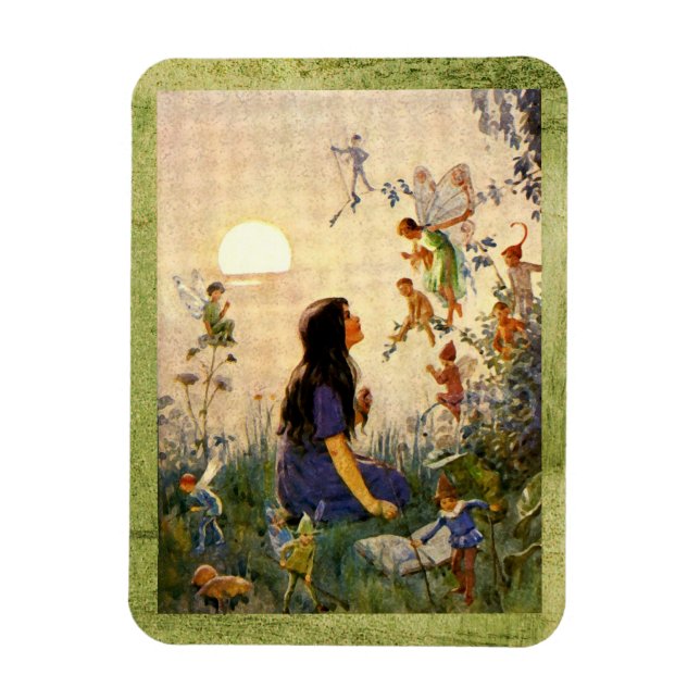 Fairy Secrets - Antique Postcard Magnet (Vertical)