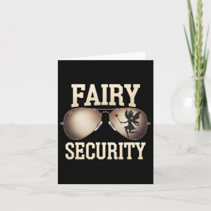 Fairy Security Birthday Family Halloween Costume Card