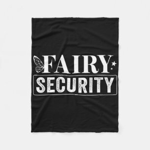 Fairy Security Birthday Halloween  Fleece Blanket