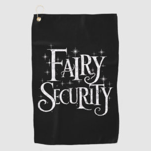 Fairy Security Funny Halloween Costume  Golf Towel