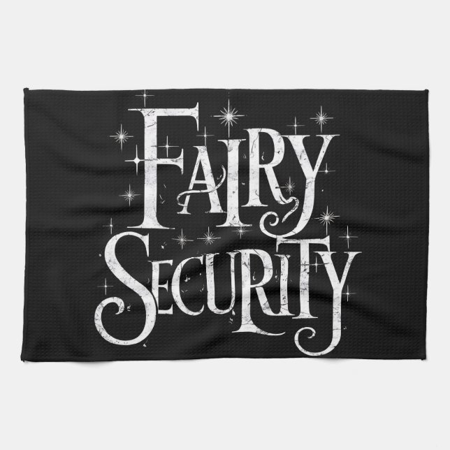 Fairy Security Funny Halloween Costume  Kitchen Towel (Horizontal)