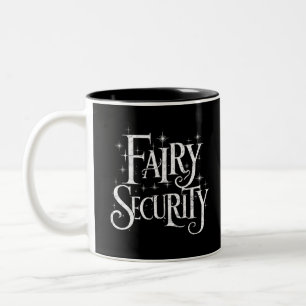 Fairy Security Funny Halloween Costume Two-Tone Coffee Mug