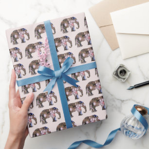 Fairy Seeds Elephants Wrapping Paper