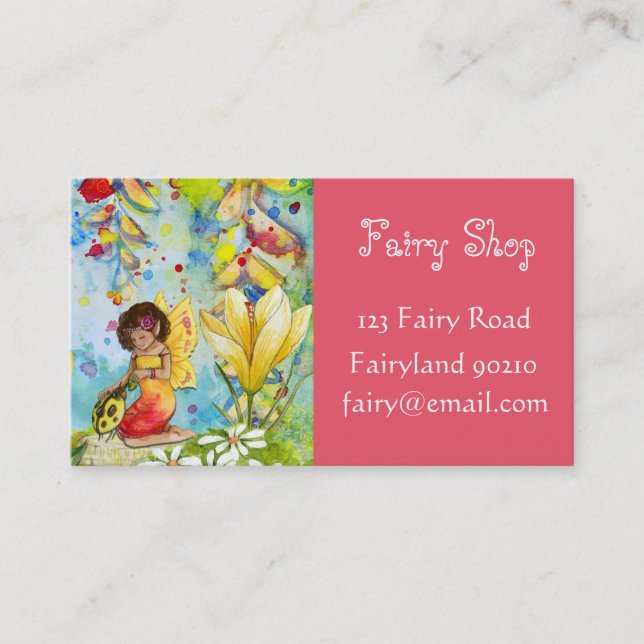 Fairy Shop fairy products new age Business Card (Front)