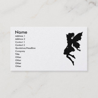 Fairy Silhouette Pose 23 Business Card