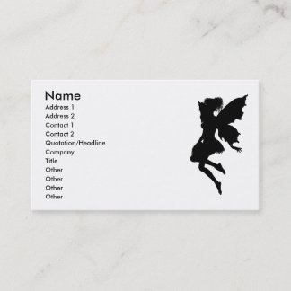 Fairy Silhouette Pose 23 Business Card