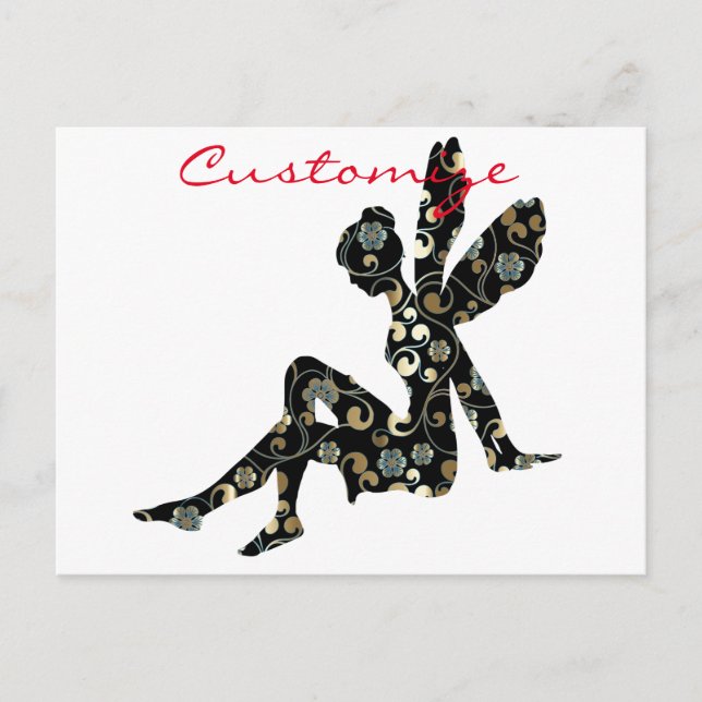 Fairy Silhouette Thunder_Cove Postcard (Front)