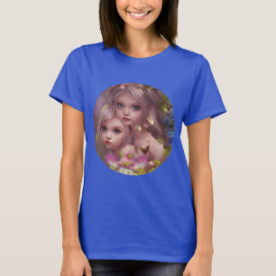 Fairy Sisters Amoungst the Flowers in the Forest T-Shirt