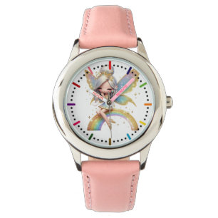 Fairy sitting on a rainbow  watch