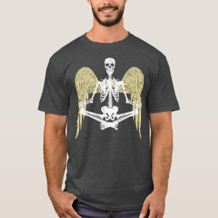 Fairy Skeleton Dark Goth Aesthetic Yoga Meditation T-Shirt