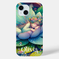 Fairy Sleeping on a Flower Personalized