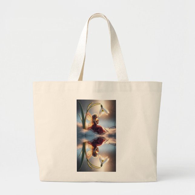 Fairy Snowdrop reflections Tote Bag (Front)