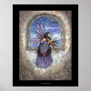 Fairy Star Moon Poster by Molly Harrison