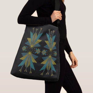 Fairy Stars Black Crossbody Bag (2 Sizes)