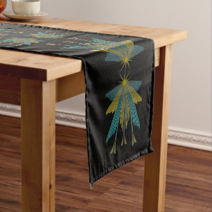 Fairy Stars Black Table Runner
