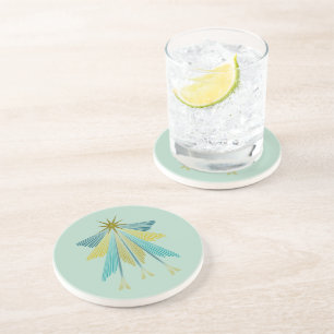 Fairy Stars Pistachio Sandstone Coaster