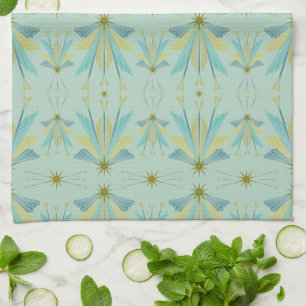 Fairy Stars Pistachio Serviette de cuisine