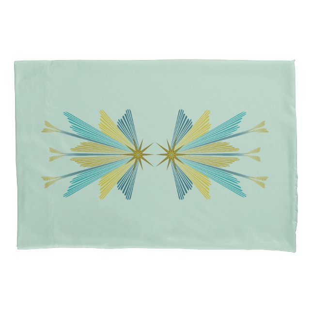 Fairy Stars Pistachio Standard Pillowcases (Front-Left)