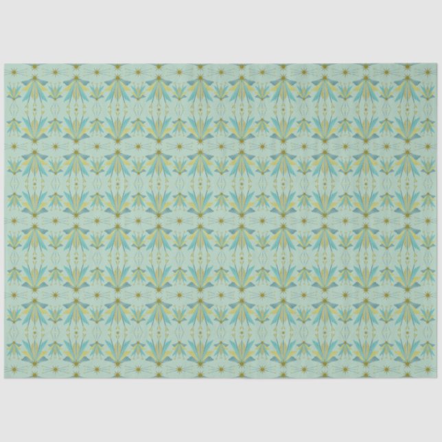Fairy Stars Pistachio Tissue Paper (Front)