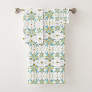 Fairy Stars White Bath Towel Set